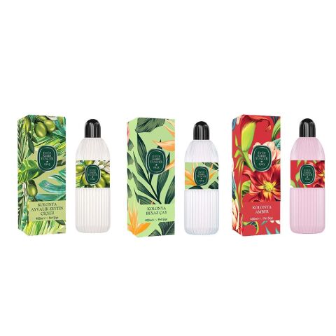 Eyüp Sabri Tuncer Kolonya Ayvalık Zeytin Çiçeği, Beyaz Çay ve Amber Pet Şişe 400 ML