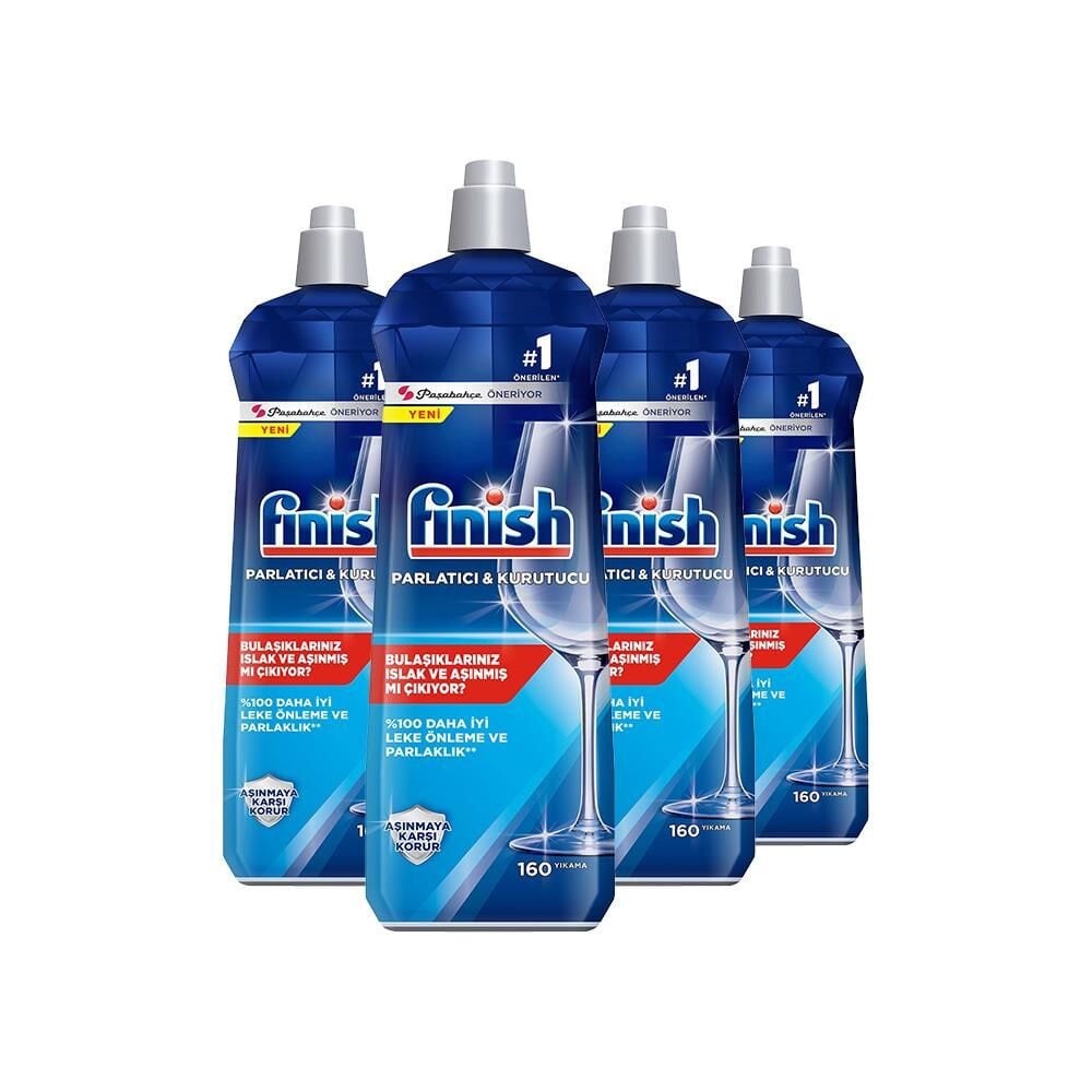 Finish Bulaşık Makinesi Parlatıcı 800 ml x 4