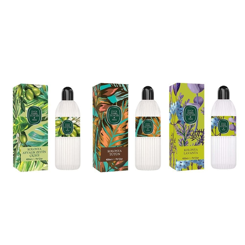 Eyüp Sabri Tuncer Kolonya Ayvalık Zeytin Çiçeği, Tütün ve Lavanta Pet Şişe 400 ML