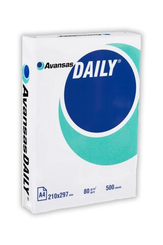 Düvenci Toptan Avansas Daily A4 Fotokopi Kağıdı 80 g. 500 Sayfa