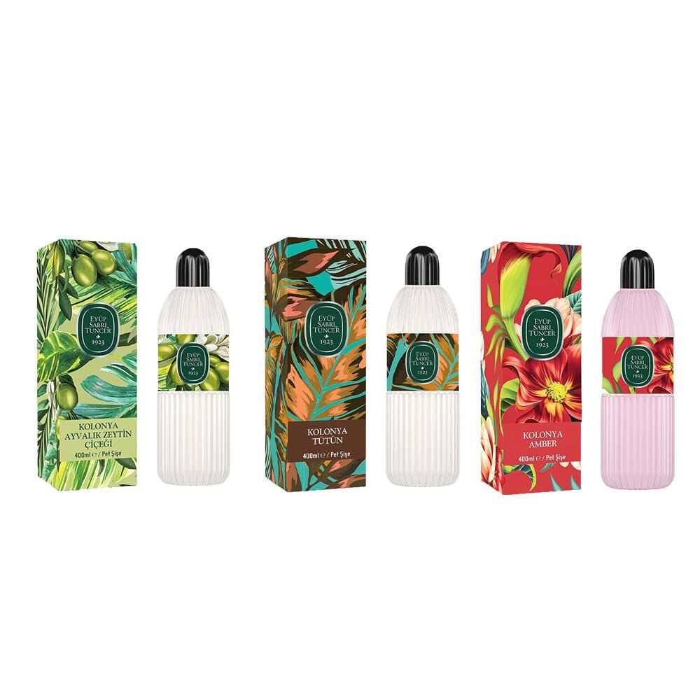 Eyüp Sabri Tuncer Kolonya Ayvalık Zeytin Çiçeği, Tütün ve Amber Pet Şişe 400 ML