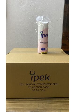 İpek Makyaj Temizleme Pamuğu 70 Adet X 30 Paket