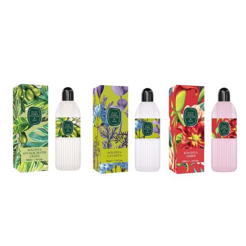 Eyüp Sabri Tuncer Kolonya Ayvalık Zeytin Çiçeği, Lavanta ve Amber Pet Şişe 400 ML