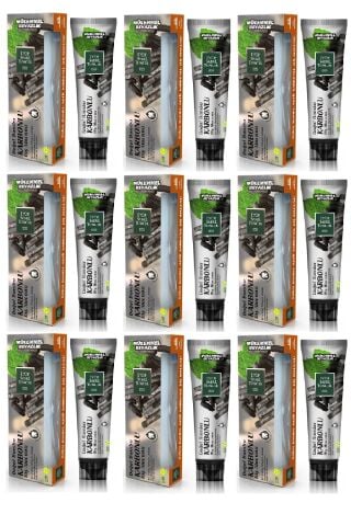 Eyüp Sabri Tuncer Doğal Aktif Bambu Karbonlu Diş Macunu 75 ml + Diş Fırçası Hediyeli x 9 Adet