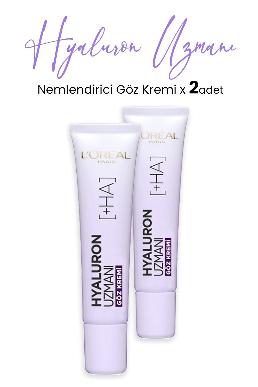 Loreal Paris Hyaluron Uzmanı Nemlendirici Krem Göz 15 ml x 2 Adet