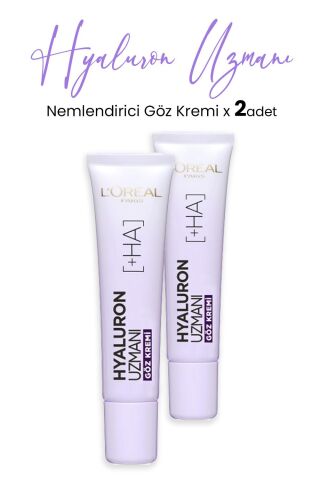 Loreal Paris Hyaluron Uzmanı Nemlendirici Krem Göz 15 ml x 2 Adet