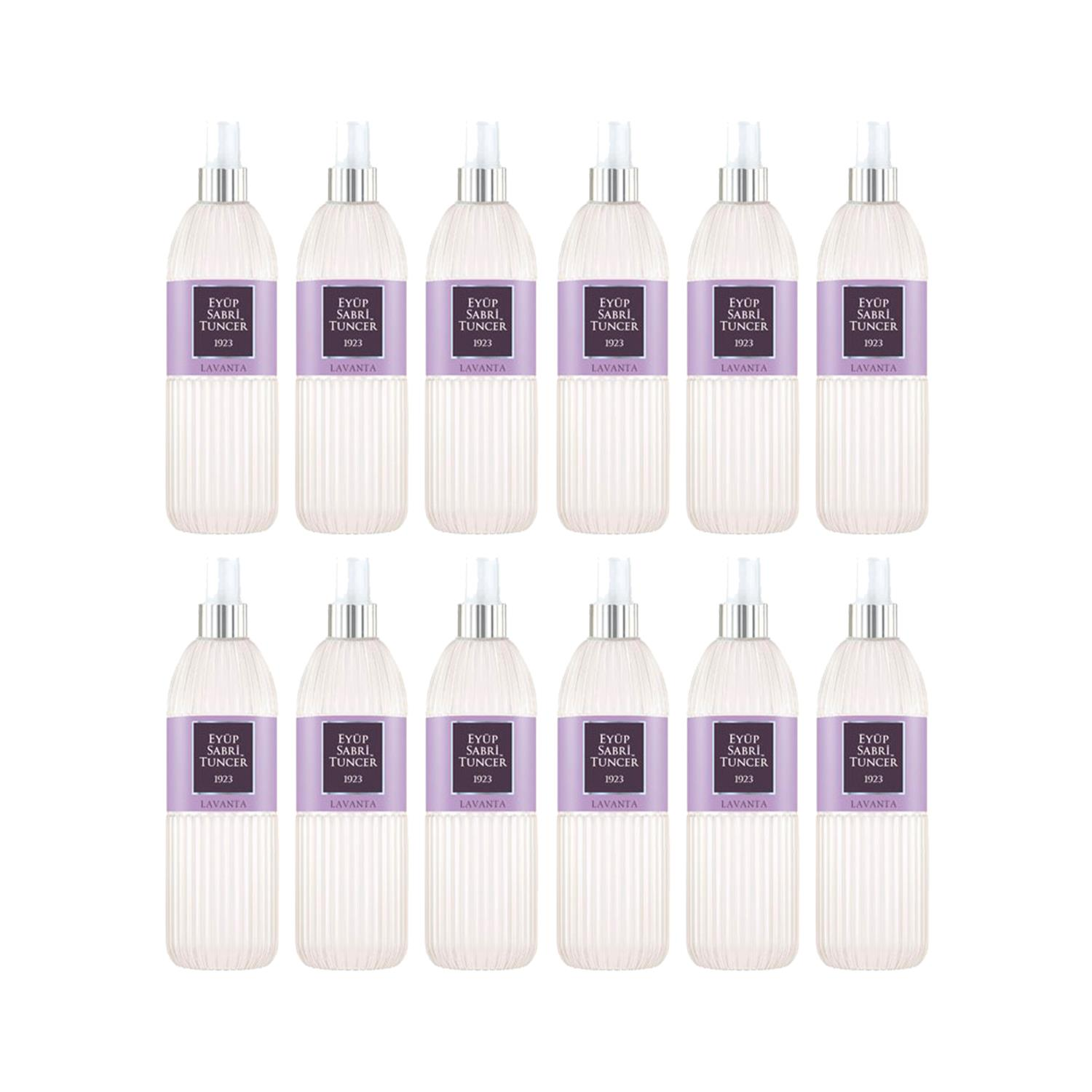 Eyüp Sabri Tuncer Lavanta Kolonyası Silindir Pet Şişe Sprey 150 Ml x 12 Adet