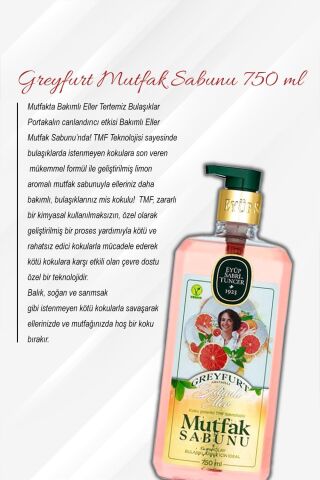 Greyfurt Mutfak Sabunu 750 ML 5 Al 4 Öde ve Rosie Pamuk