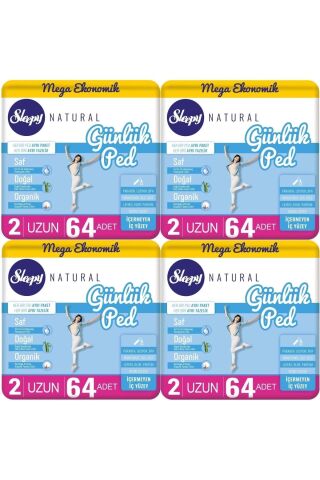 Sleepy Natural Günlük Ped Uzun 256 Adet Mega