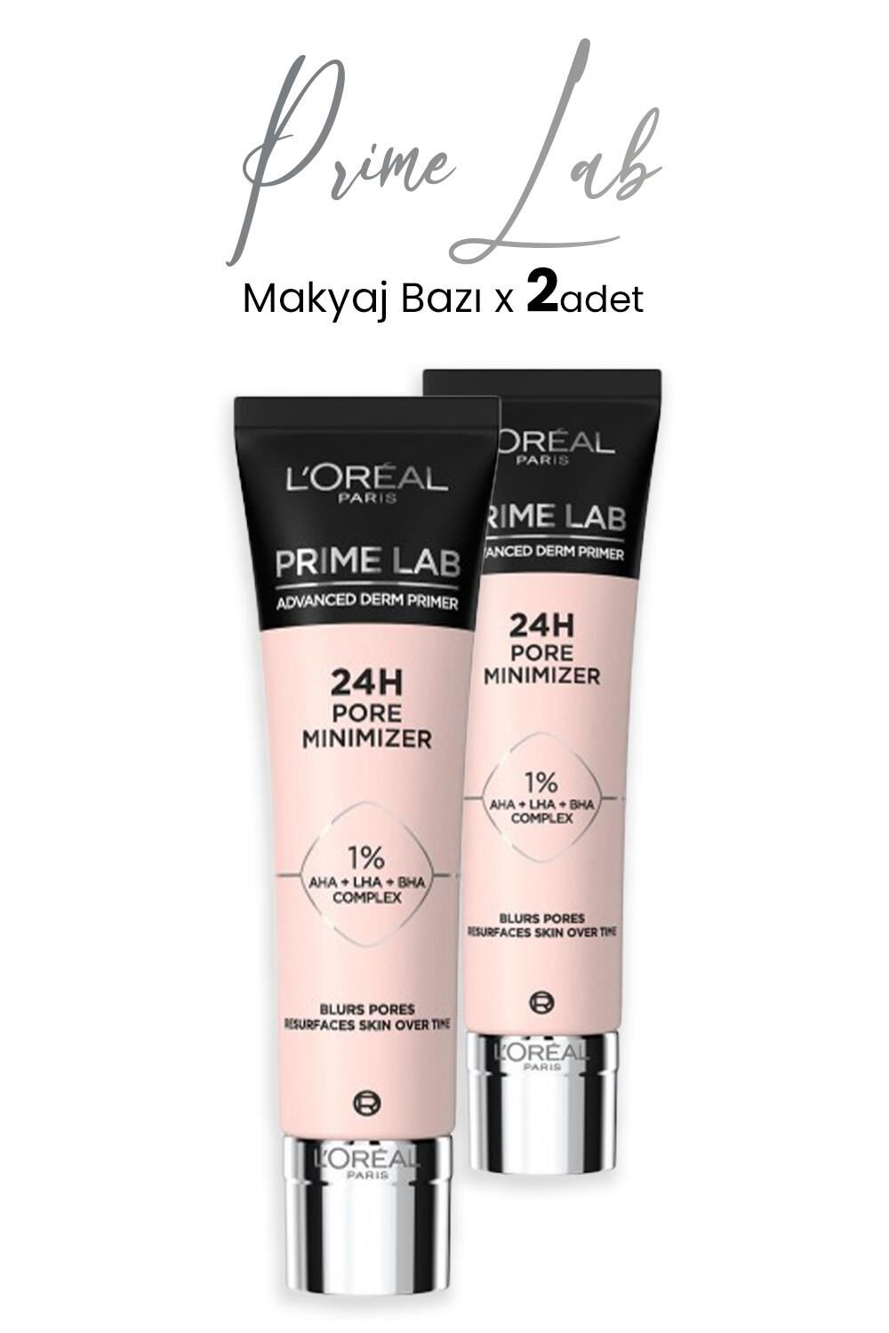Loreal Paris Prime Lab 24H Gözenek Küçültücü Makyaj Bazı x 2 Adet