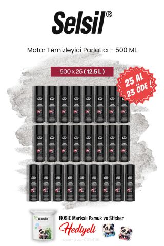 Selsil 500 ml 25 AL 23 ÖDE Motor Temizleyici Parlatıcı, ve rosie pamuk