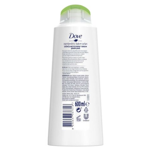 Dove Avokado ve Kalendula Özlü Şampuan 600 ML x 2