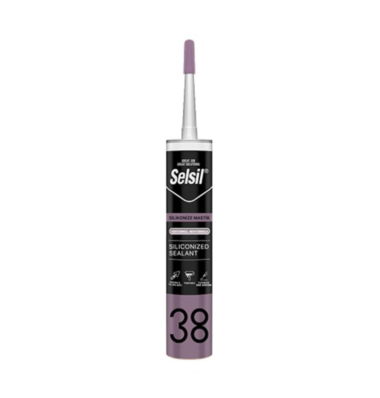 Selsil Silikonize Mastik, 500 gr Beyaz