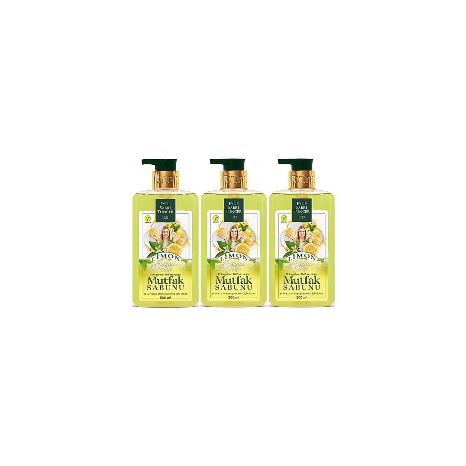 Eyüp Sabri Tuncer Limon Aromalı Mutfak Sabunu 500 ml x 3