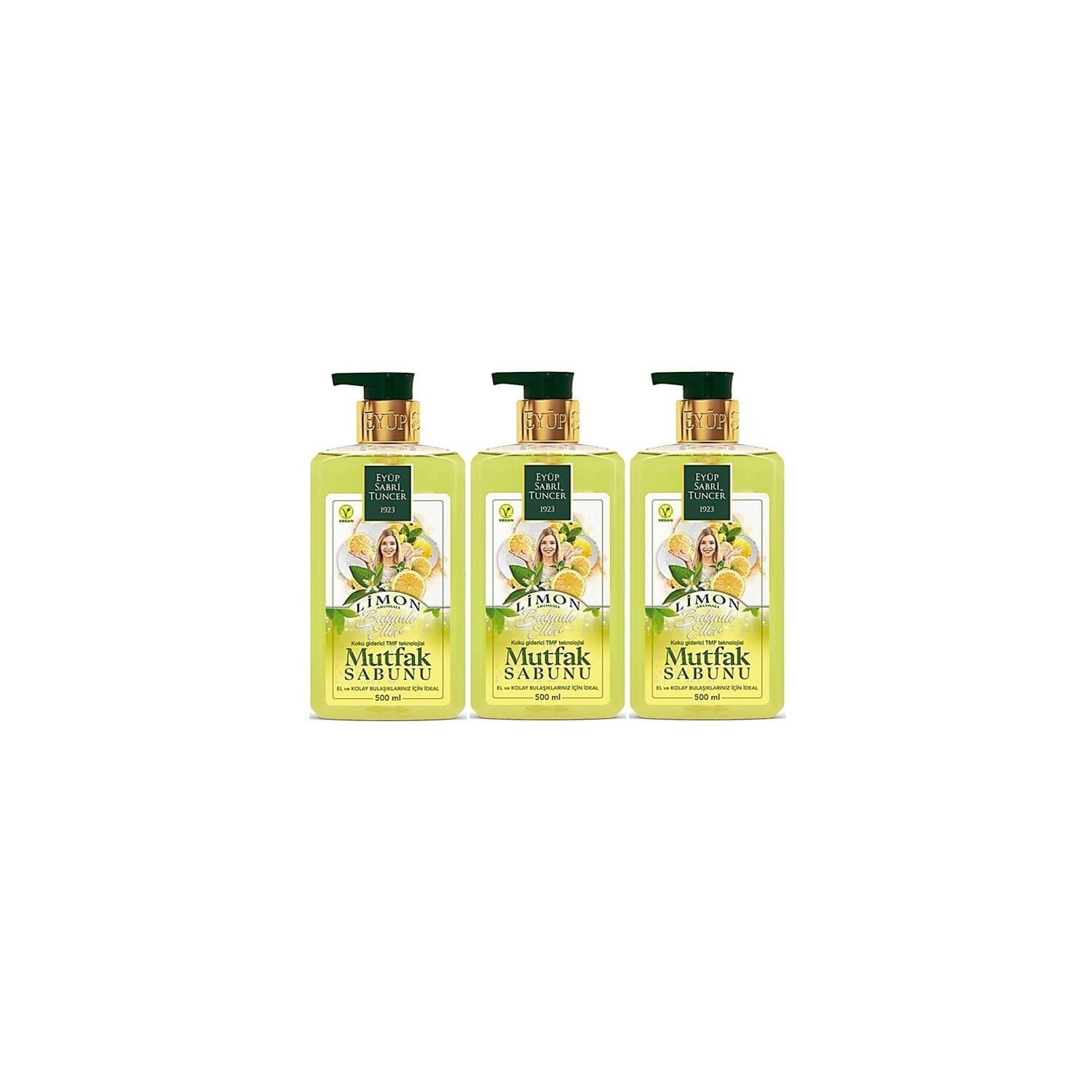Eyüp Sabri Tuncer Limon Aromalı Mutfak Sabunu 500 ml x 3