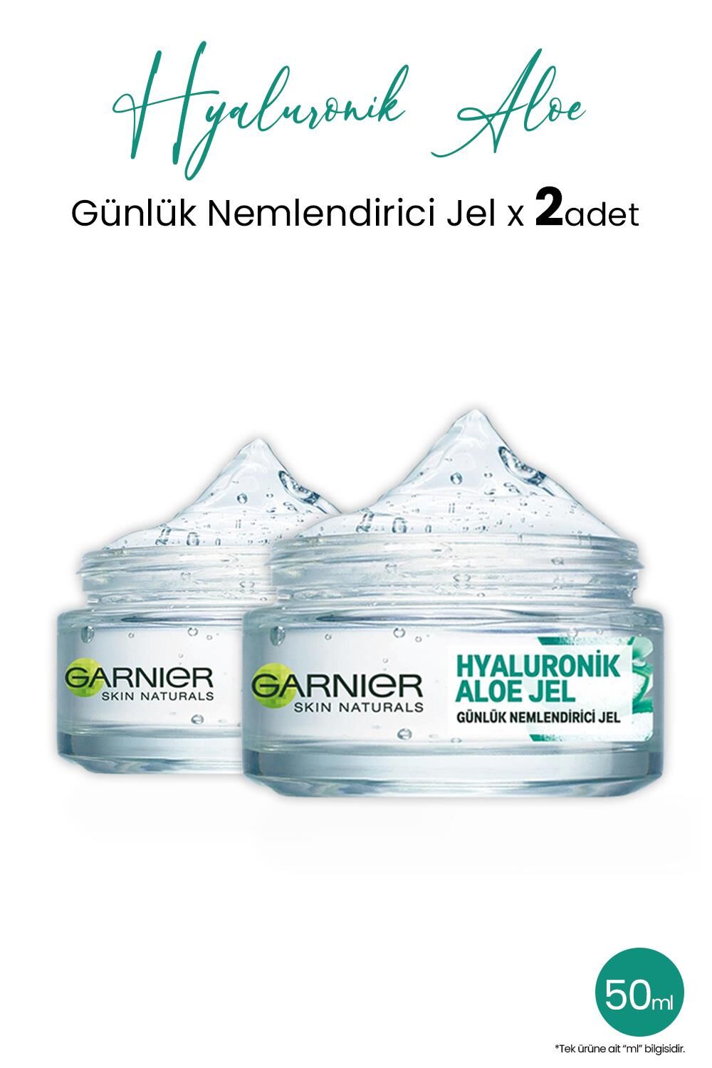 Garnier Günlük Nemlendirici Hyaluronik Aloe Jel 50 ml x 2 adet