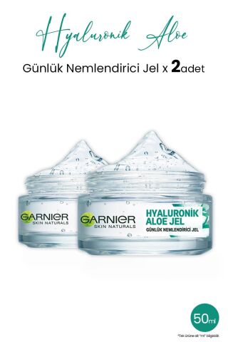 Garnier Günlük Nemlendirici Hyaluronik Aloe Jel 50 ml x 2 adet
