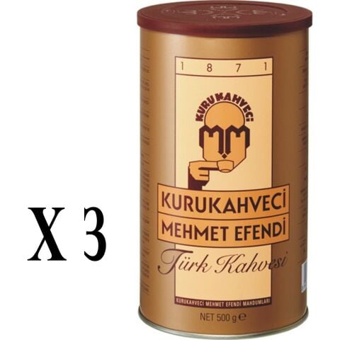 Kurukahveci Mehmet Efendi Türk Kahvesi 500 Gr x 3