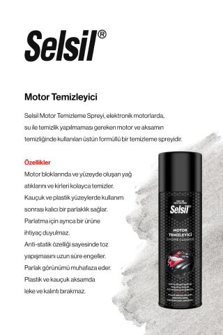 Selsil 65 AL 60 ÖDE 500 ml Motor Temizleyici Parlatıcı, ve rosie pamuk