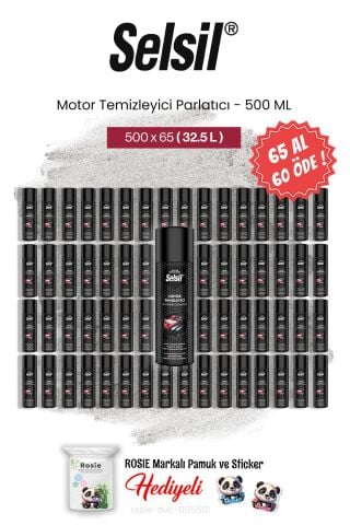Selsil 65 AL 60 ÖDE 500 ml Motor Temizleyici Parlatıcı, ve rosie pamuk