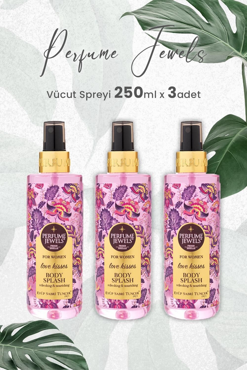 Eyüp Sabri Tuncer Pj Body Splash Love Kisses 250 ml x 3 Adet