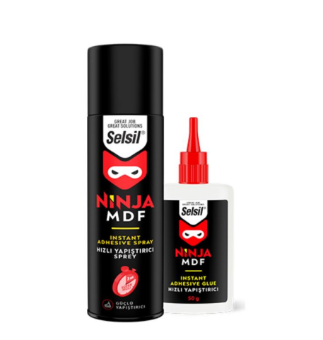 Selsil Ninja Hızlı Yapıştıcı 400 ml ve Aktivatör 100 gr