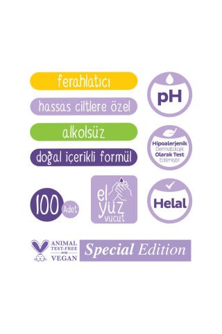 Sleepy Herbal Kişisel Bakım Havlusu 6x100 (600 Yaprak)