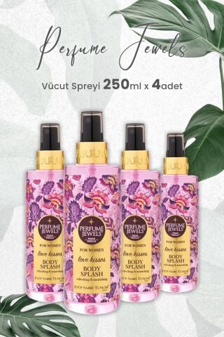 Eyüp Sabri Tuncer Pj Body Splash Love Kisses 250 ml x 4 Adet