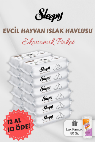 Sleepy 12 AL 10 Öde Evcil Hayvan Mendili