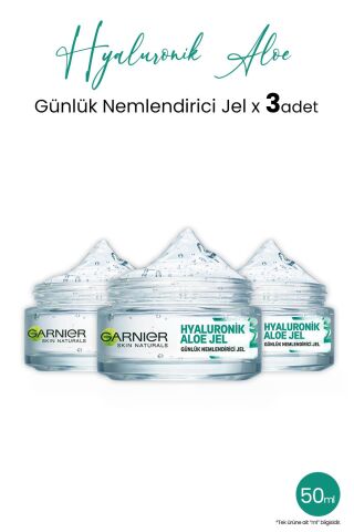 Garnier Günlük Nemlendirici Hyaluronik Aloe Jel 50 ml x 3 adet