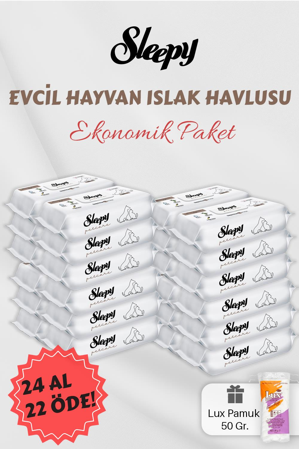 Sleepy 24 AL 22 Öde Evcil Hayvan Mendili