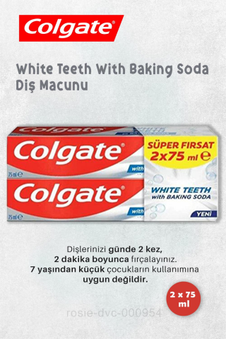 Colgate Baking Soda 2 x 75 ml Diş Macunu, H. Şakir Saf Doğal Sabun 4 x 150 gr ve ROSIE