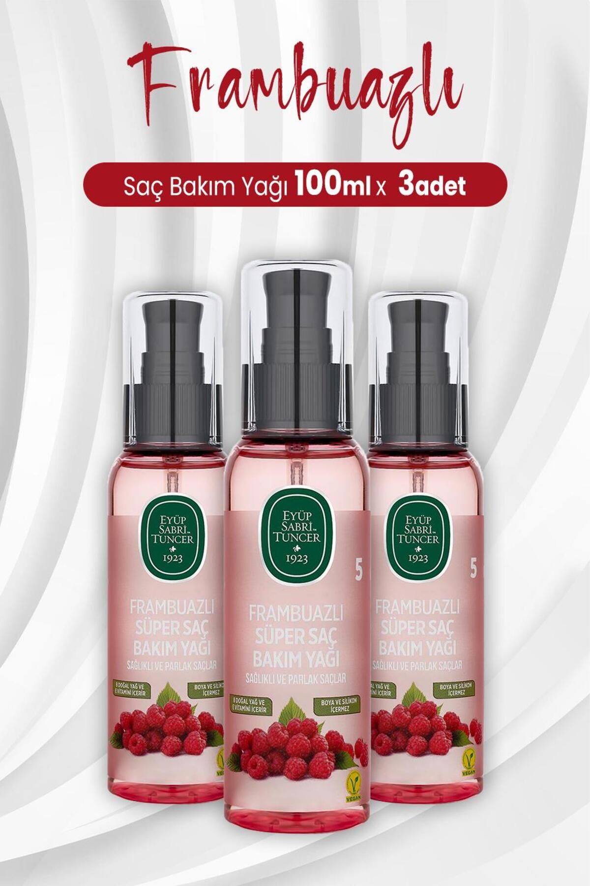 Eyüp Sabri Tuncer Frambuazlı Süper Saç Bakım Yağı 100 ml x 3 Adet