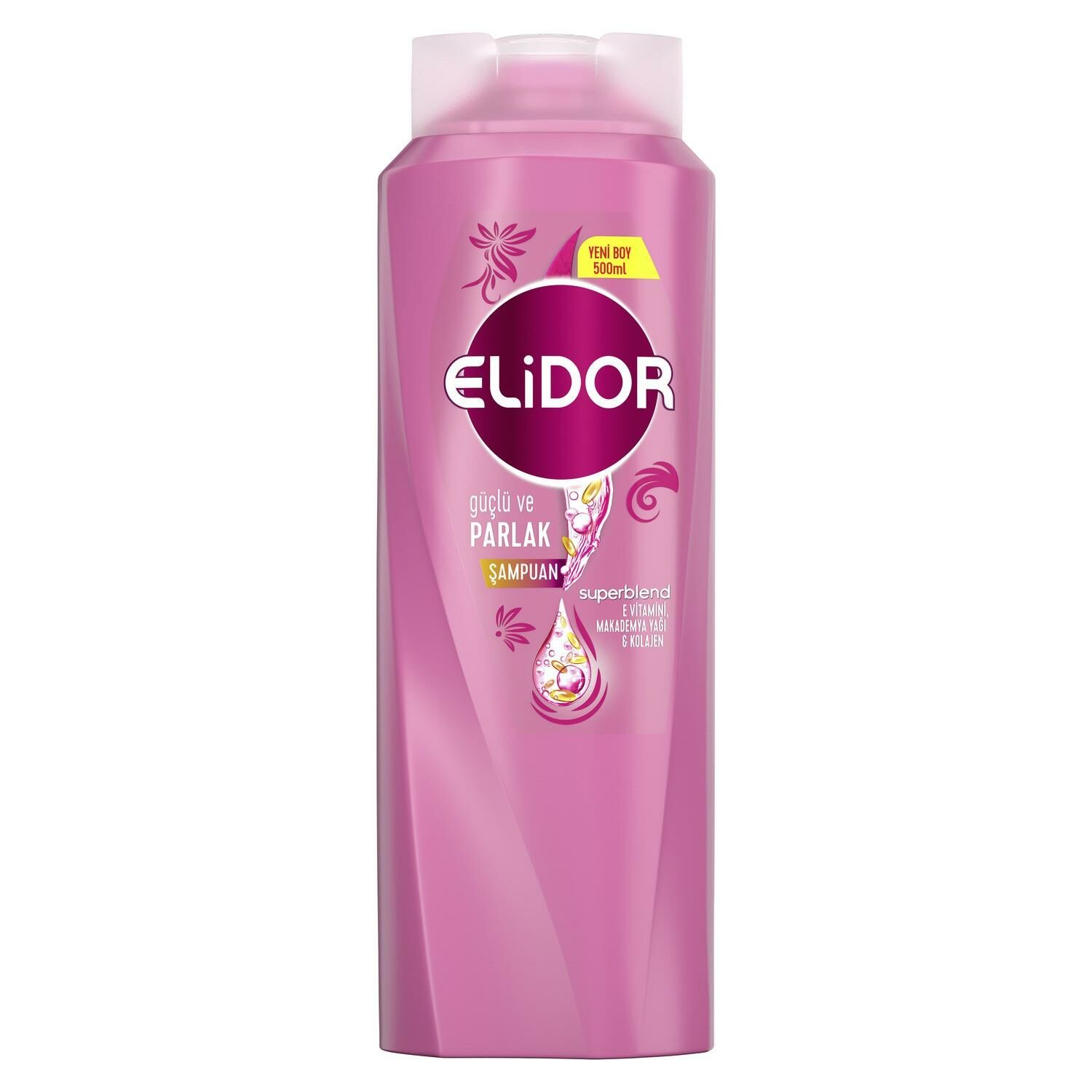 Elidor Superblend Saç Bakım Şampuanı Güçlü ve Parlak E Vitamini 500 ML