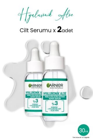 Garnier Süper Serum Dolgunlaştıran Hyaluronik Aloe 30 ml x 2 adet