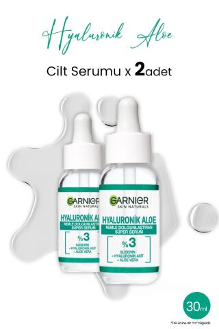 Garnier Süper Serum Dolgunlaştıran Hyaluronik Aloe 30 ml x 2 adet
