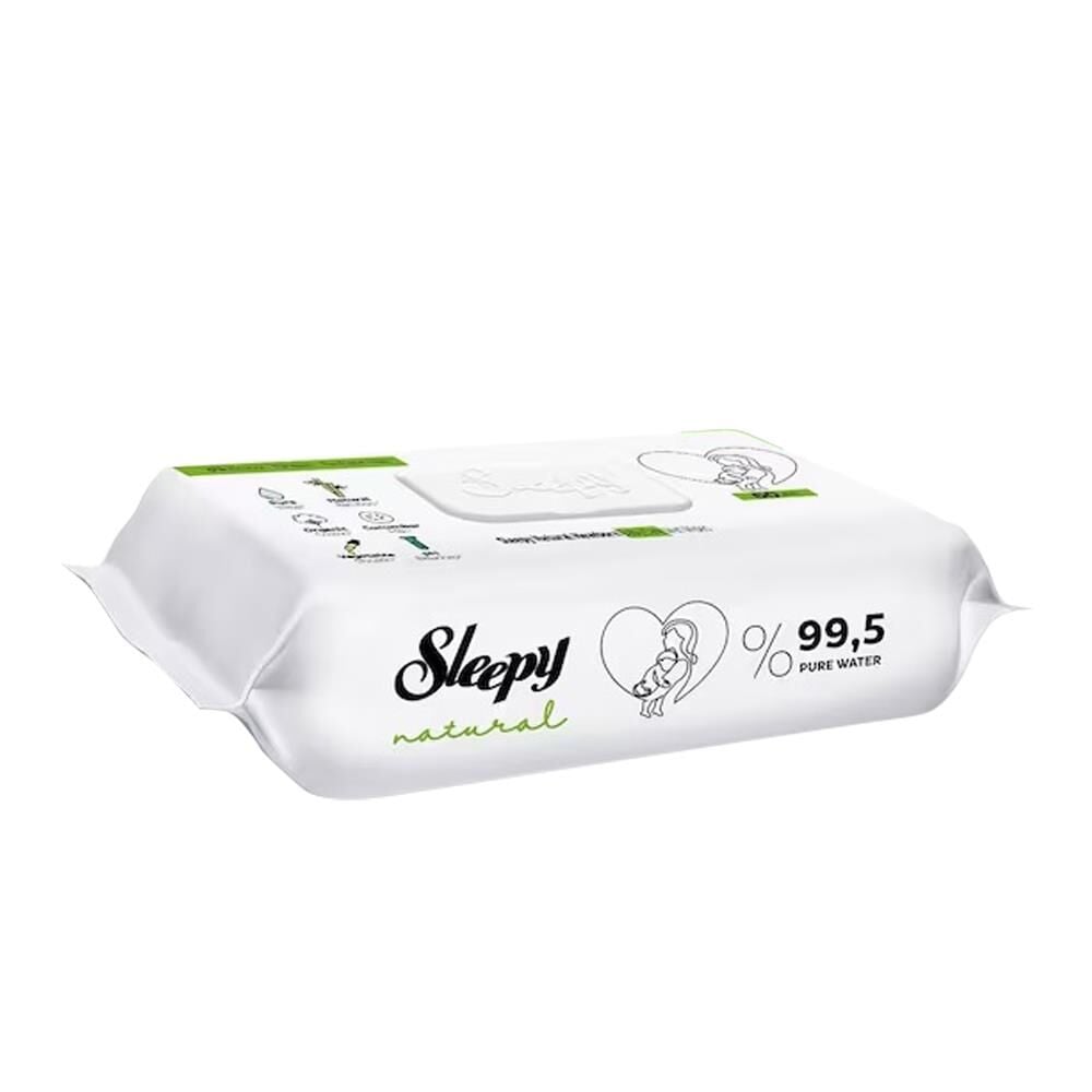 Sleepy Natural Yenidoğan Islak Bebek Havlusu 60'lı