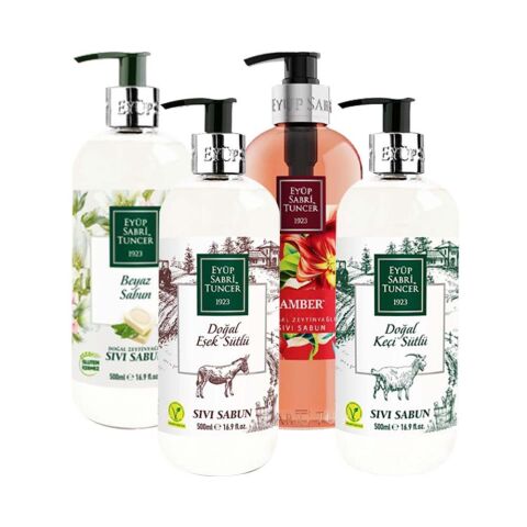 Eyüp Sabri Tuncer Beyaz, Eşek Sütlü, Keçi Sütlü, Amber Sıvı Sabun