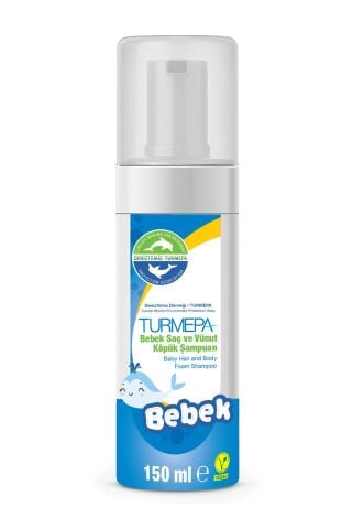 Turmepa Bebek Saç ve Vücut Köpük Şampuanı 150 ML