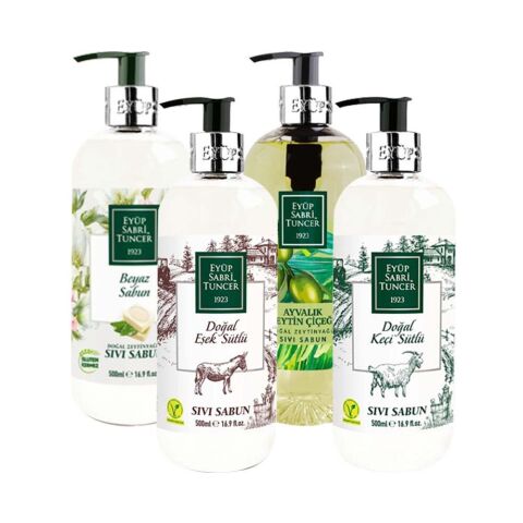 Eyüp Sabri Tuncer Beyaz, Zeytin Çiçeği, Eşek Ve Keçi Sütlü Sıvı Sabun