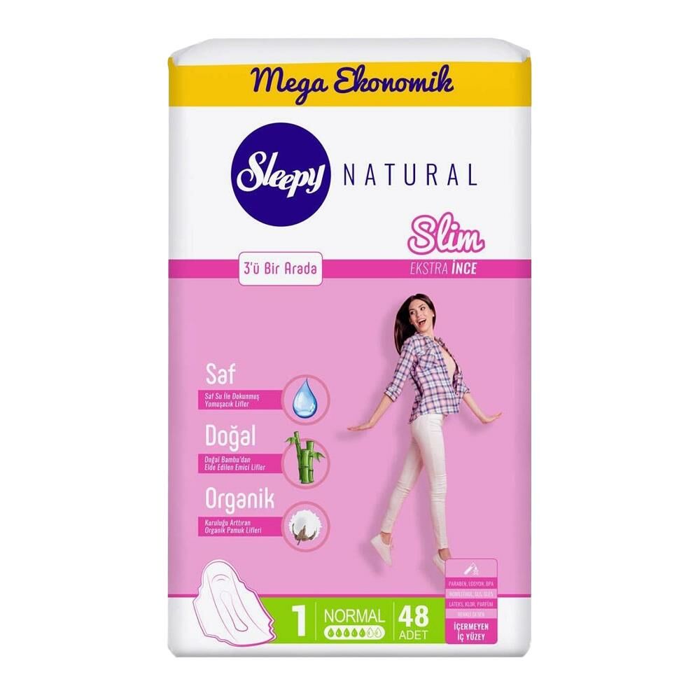 Sleepy Natural Hijyenik Ped Slim Normal 48 Adet