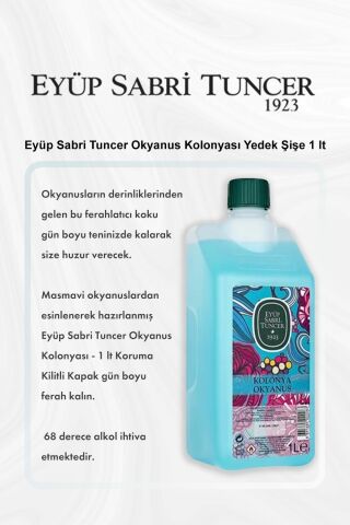 Eyüp Sabri Tuncer Okyanus Kolonyası Yedek Şişe 1 lt 5 Al 4 Öde ve Rosie Pamuk