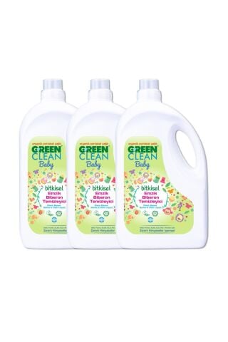 Green Clean Baby Organik Portakal Yağlı Bitkisel Emzik Biberon Temizleyici 2,75 L 3'lü