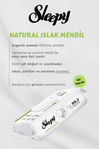 Sleepy Natural Islak Bebek Havlusu 11 AL 10 Öde Hediyeli