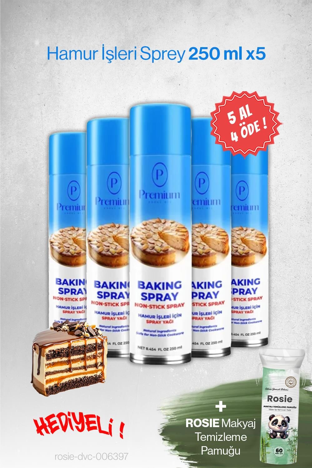 Premium Hamur İşleri 250 ML, 5 AL 4 ÖDE Hediyeli