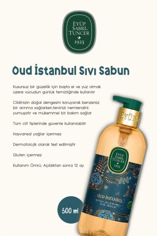 Sabun Paket 500 ML Beyaz Sabun, Çeşme Limonu, Oud İstanbul, Zeytinyağlı, Japon Kiraz Çiçeği ve Rosie