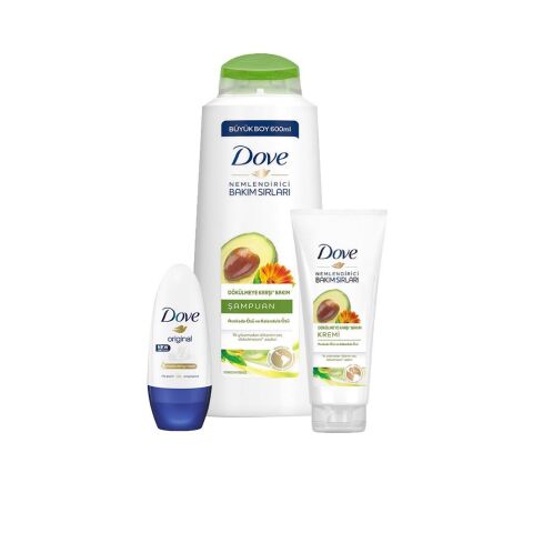 Dove Avokado Özlü Şampuan, Saç Kremi ve Original Roll-On