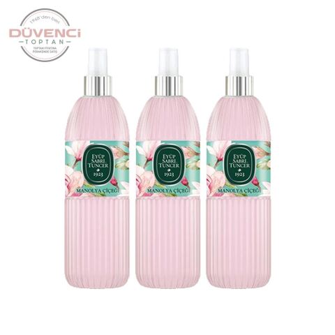 Eyüp Sabri Tuncer Manolya Çiçeği Kolonyası Silindir Pet Sprey Şişe 150 ML x 3 Adet