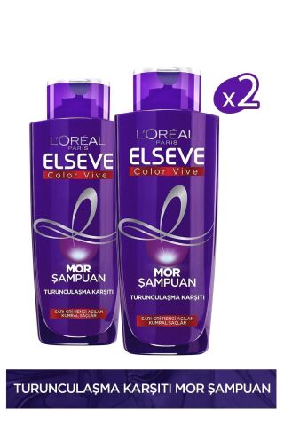 L'oréal Paris Mor Şampuan 200ml X2