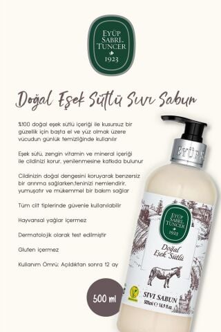 Sabun Paket 500 ML Zeytinyağlı, Eşek Sütlü, Beyaz Sabun, Çeşme Limonu, Japon Kiraz Çiçeği ve Rosie